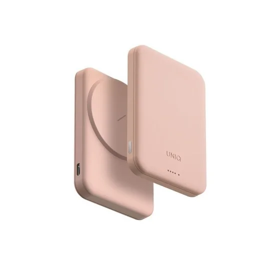 Uniq Lyden Lexa 5000Mah Magnetic Fast Wireless Usb-C Pd Power Bank - BLUSH PINK